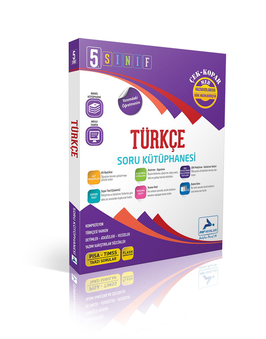 5. Sınıf Türkçe Soru Kütüphanesi PRF Paraf Yayınları