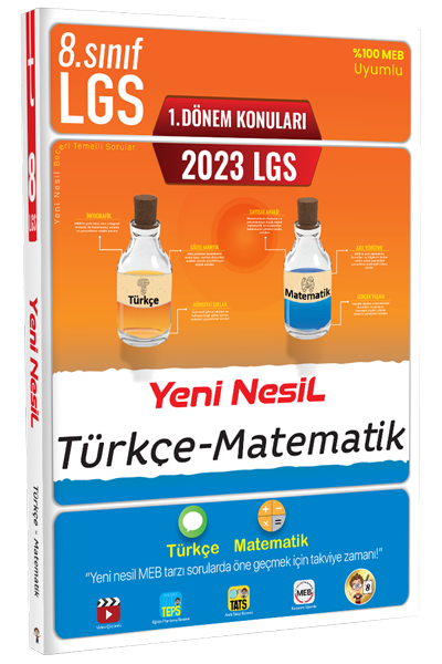 2023 LGS 1. Dönem Yeni Nesil Türkçe Matematik Soru Bankası