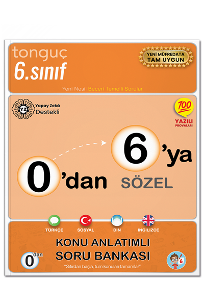 0'dan 6'ya Sözel Konu Anlatımlı Soru Bankası